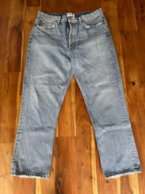 AGOLDE Riley High Rise Straight Crop Jeans - Size 32